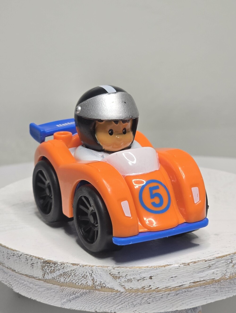 Fisher-Price Little People Wheelies #5 Orange Race Car Toy [ Read Details ]